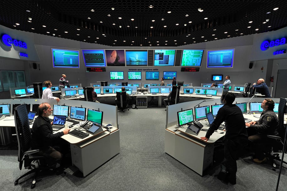 ドイツ航空宇宙センター コントロールルーム