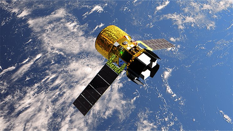  ランデブフェーズの新型宇宙ステーション補給機（HTV-X）1（CG）