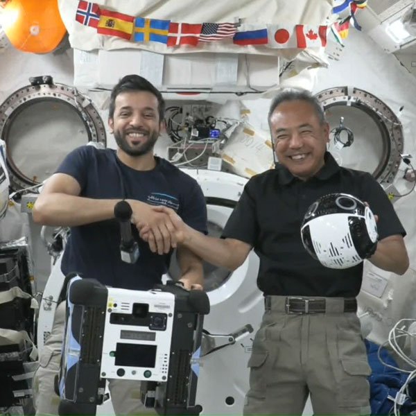 JAXA古川宇宙飛行士と UAEアル・ネヤディ宇宙飛行士が第4回Kibo-RPC参加学生へのメッセージビデオを撮影しました