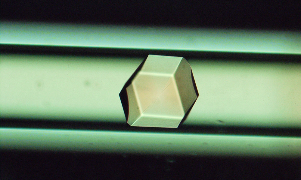 Beautiful crystals grown in space