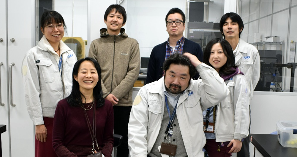 JAXA's members in charge of the high-quality protein crystal growth experiment project